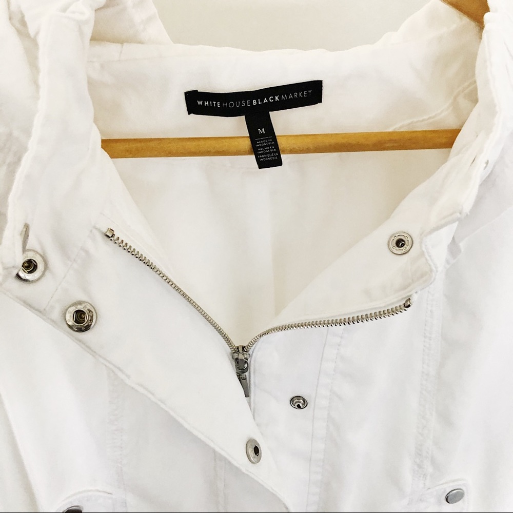 White House Black Market hooded utility jacket
